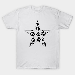 Huellitas De Felinos En Estrella T-Shirt